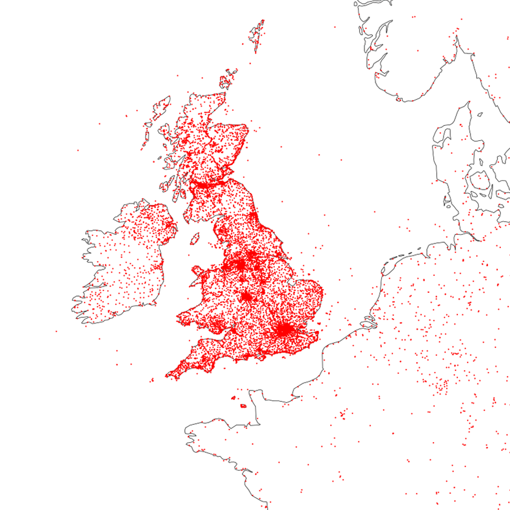 UK area data visualisation